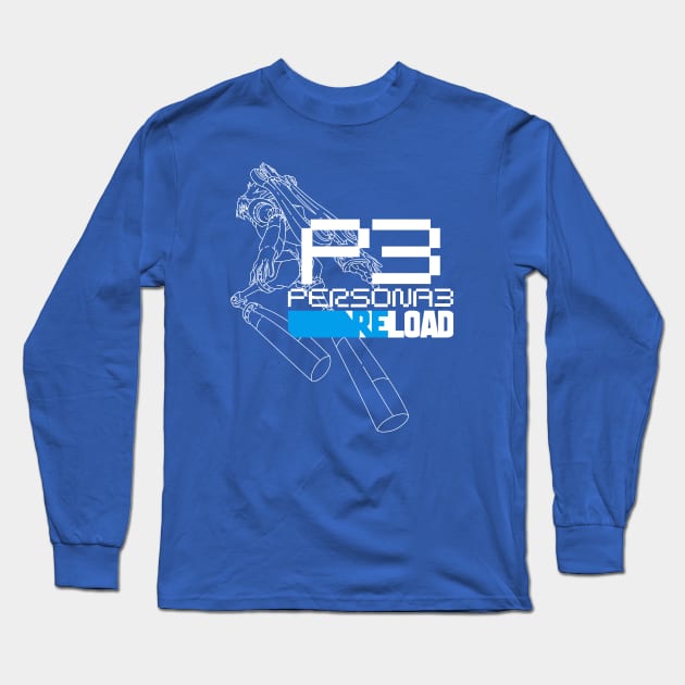 PERSONA 3 RELOAD - ORPHEUS Long Sleeve T-Shirt by jorgejebraws